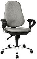 Topstar B&uuml;rostuhl Support Syncro Deluxe, 8559U G23 Stoff grau, Gestell chrom