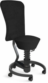 Aeris swopper Standard titan mit Rollen mit Lehne Feder Low