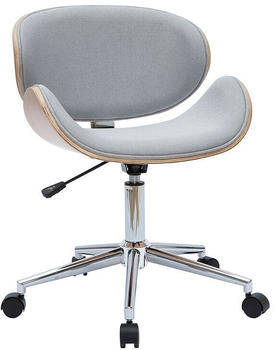 Miliboo B&uuml;rostuhl walnut/hellgrau (49585)