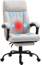 Vinsetto Massage-Bürostuhl mit Fußstütze (921-677V90LG)