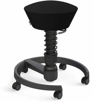 Aeris Swopper Standard mit Hartbodenrollen schwarz/Wolle schwarz
