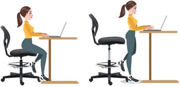 HomCom Ergonomischer Schreibtischstuhl (921-631V00BK) – Individuell einstellbar für Ihre Bedürfnisse