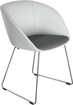 Sedus Schalenstuhl on spot cosy Kufengestell chrom weiß 44cm