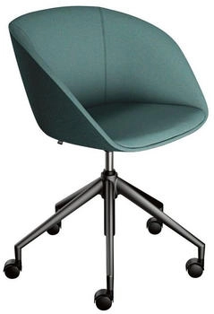 Sedus Besuchersessel on spot cosy Gestell schwarz türkis 51.5cm