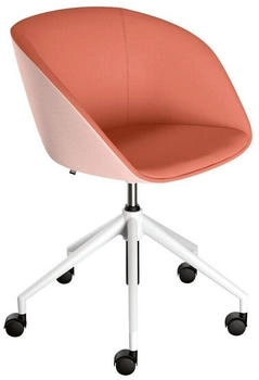 Sedus Besuchersessel on spot cosy Gestell weiß orange 51.5cm