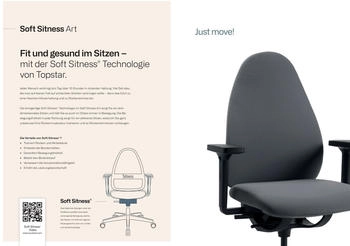 Topstar Soft Sitness Art G SA60O2MT0MT0 Stoff schwarz Gestell schwarz – Topstar Soft Sitness Art G SA60O2MT0MT0 Stoff schwarz Gestell schwarz für ergonomisches Sitzen