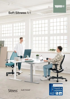 Topstar Soft Sitness Art G SA60O2MT0MT0 Stoff schwarz Gestell schwarz – Umfassende Ergonomie für gesundes Arbeiten