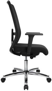 Topstar EURO STAR 200 Deluxe EU29OG200 Stoff schwarz Gestell chrom – Individuelle Anpassungsmöglichkeiten für maximalen Sitzkomfort