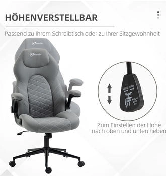 Vinsetto Swivel Chair (921-565V70LG)