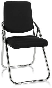 HJH Office ESTO Klappstuhl Stoff Schwarz (706304)
