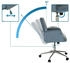 HJH Office SOLAO CORD Home Office Bürostuhl Blaugrau mit Armlehnen (621984)