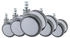 HJH Office ROLO MOVE 60 No-Noise Hartbodenrollen 11mm/60mm Stuhlrollen Weiß/Grau (447123)