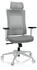 HJH Office COMFIO WMH Bürostuhl ergonomisch mit verstellbarer Lordosen- & Kopfstütze Grau (810038)