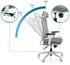 HJH Office COMFIO WMH Bürostuhl ergonomisch mit verstellbarer Lordosen- & Kopfstütze Grau (810038)