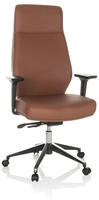 B&uuml;rostuhl / Chefsessel Vitoro Eco Kunstleder Braun Hjh Office