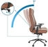HJH Office VITORO ECO Chefsessel Drehstuhl Kunstleder Braun (729454)