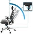 HJH Office SPINIO ELITE L Ergonomischer Bürostuhl Leder/Netz Schwarz (883002)