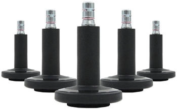 HJH Office STATO-M Bodengleiter f&uuml;r B&uuml;rostuhl, Stift 11mm, Schwarz f&uuml;r Hartb&ouml;den (619040)