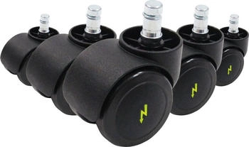 HJH Office ROLO ESD B&uuml;rostuhlrollen elektrisch leitf&auml;hig f&uuml;r Hartb&ouml;den 10mm/50mm schwarz (619044)