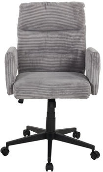 Duo Collection Drehstuhl Charly grau Cordbezug schwarzes Drehkreuz (16576) – Duo Collection Drehstuhl Charly grau Cordbezug schwarzes Drehkreuz (16576) für ergonomisches Arbeiten