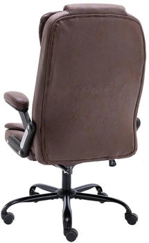vidaXL Bürostuhl Dunkelbraun Wildleder-Optik – Ergonomisches Design für gesundes Sitzen