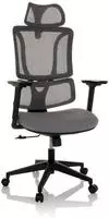 B&uuml;rostuhl / Drehstuhl Ergomy Sitz Stoff / R&uuml;cken Netzstoff Grau Mybuero