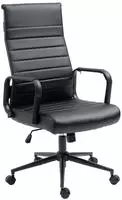 B&uuml;rostuhl Kolumbus Kunstleder Schwarz/schwarz