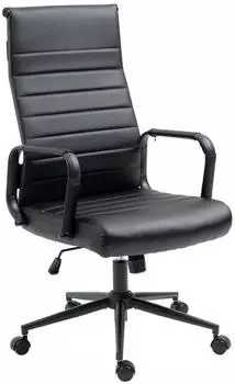 CLP Kolumbus B&uuml;rostuhl Kunstleder Metall-Basis schwarz (319172)