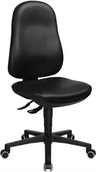 Topstar Point 70 Arbeitsdrehstuhl Kunstleder schwarz, Rollen, 410-530mm (8170D10H) – Topstar Point 70 – Langfristige Ausstattung für den täglichen Büroalltag