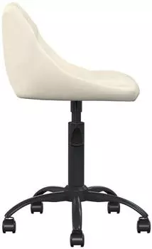 vidaXL Bürostuhl Samt Creme – Grundlegende Ergonomie für den täglichen Arbeitseinsatz