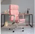 vidaXL Bürostuhl mit Liegefunktion Rosa Kunstleder (349633)