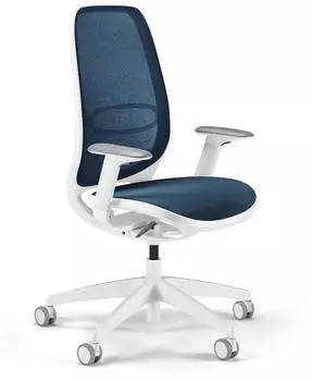 Sedus se:air B&uuml;rostuhl Stoff blau, Gestell wei&szlig; (AI-821/008)