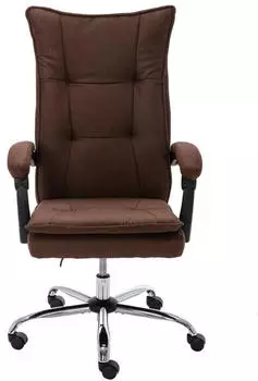 vidaXL Bürostuhl Stoff, neigbar, Braun (20365XL) – vidaXL Bürostuhl Stoff neigbar Braun – solide Grundausstattung fürs Home-Office