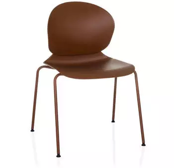 HJH Office T36 VI Stapelstuhl Kunststoff / Stahl Rotbraun (803202)