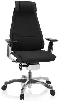 HJH Office GENIDIA PRO B&uuml;rostuhl Stoff Schwarz (652848)