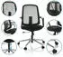 HJH Office Sediolo B Bürostuhl Mesh, Schwarz (Sediolo B)