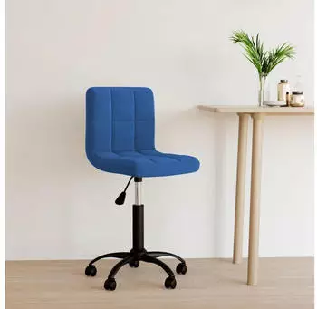 vidaXL B&uuml;rostuhl Drehbar Samt Blau (334360)