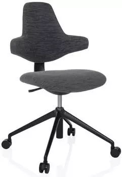 HJH Office PALIANO B&uuml;rostuhl Stoff, Ergonomisch, ohne Armlehnen, Schwarz