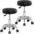 Casaria Rollhocker 2er Set, höhenverstellbar 51-65cm, 360° drehbar, schwarz (4251779123155)