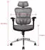 Equip Ergonomischer Bürostuhl mit Kopfstütze, 3D-Armlehnen, Grau (651050)