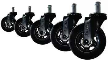 Amstyle Universal-Schwerlastrollen f&uuml;r Hartboden, Stift &Oslash; 11mm, 5er Set (SPM1.980)