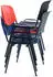 Rocada Ergoline Besucherstuhl 4-Bein stapelbar PVC Rot (975V15-2)