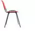 Rocada Ergoline Besucherstuhl 4-Bein stapelbar PVC Rot (975V15-2)