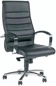 Topstar TD Luxe 10 Chefsessel Leder schwarz mit Armlehnen (8779A80H)