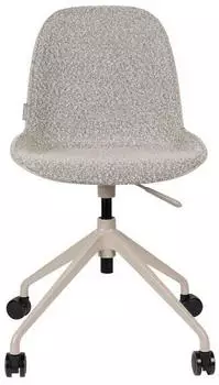 Zuiver Albert Kuip Bürostuhl Textil/Aluminium, Taupe (1300016) – Zuiver Albert Kuip – Drehstuhl mit Sitzhöhenverstellung und Rückenlehne