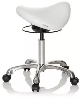 HJH Office ORTHO SIT Sattelhocker Kunstleder Schwarz/Wei&szlig; (702311)