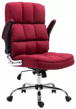 MCW MCW-J21 B&uuml;rostuhl Textil, h&ouml;henverstellbar, Wippmechanik, weinrot (MCW-J21)