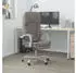 vidaXL Bürostuhl mit Massagefunktion, neigbar, Taupe Stoff (349683)