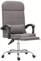 B&uuml;rostuhl Mit Massagefunktion Taupe Stoff Vidaxl