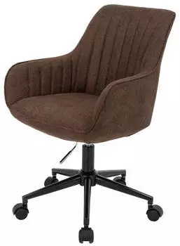 MCW MCW-J62 B&uuml;rostuhl Textil mit Armlehne, braun (79108)
